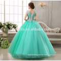 OEM Service 2017 Beaded Charming Light Sky Blue Long Puffy Quinceanera Vestidos